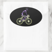 Röntgenfoto met kleurenlaserstraal ovale sticker (Tas)