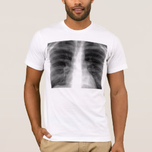 Röntgenfoto op de borst t-shirt