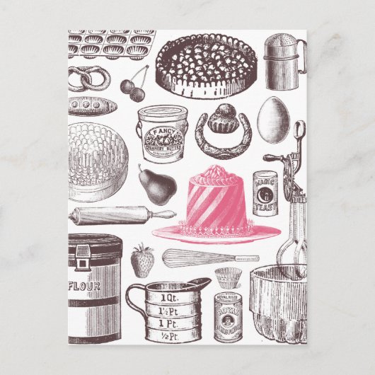 Röntgenfoto patisserie Briefkaart (Voorkant)