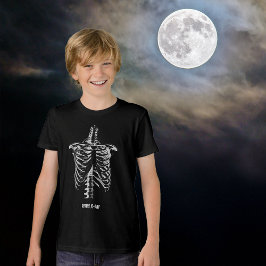 Röntgenfoto Rib Cage Grappige Halloween Kinderen A Tri-Blend Shirt