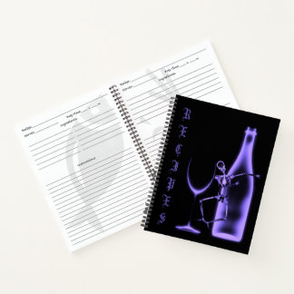 Röntgenfoto Skeleton Wijnfles Receptenboek - Indig Notitieboek