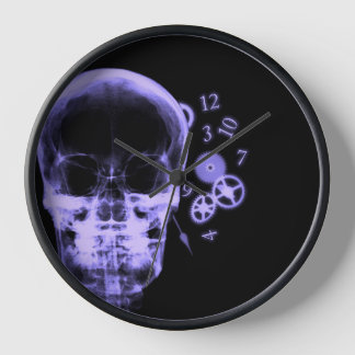 Röntgenfoto Skull & Clock Onderdelen - Paarse