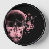 Röntgenfoto Skull & Clock Onderdelen - Rood (Voorkant)