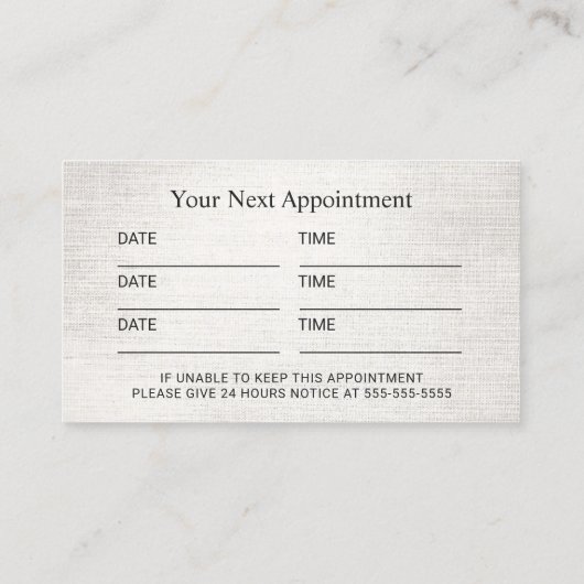 röntgenfoto van chiropractor-chipset afsprakenkaartje (Achterkant)