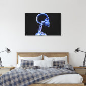 röntgenfoto van de botten in de nek canvas afdruk (Insitu (Slaapkamer))