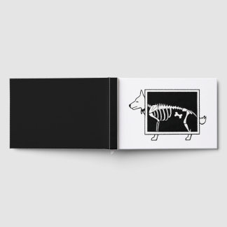 Röntgenfoto van hond gastenboek