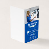 Röntgenfoto van patiënt door radioloog visitekaartje (Buitenkant)