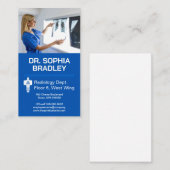 Röntgenfoto van patiënt door radioloog visitekaartje (Voorkant / Achterkant)