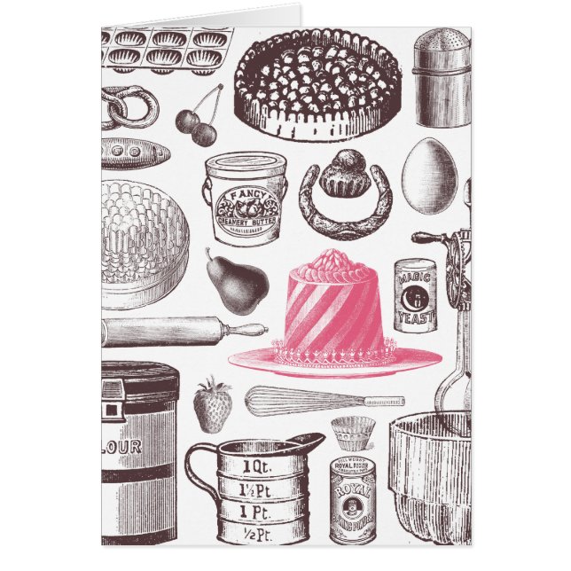 Röntgenfoto van patisserie Kaart (Voorkant)