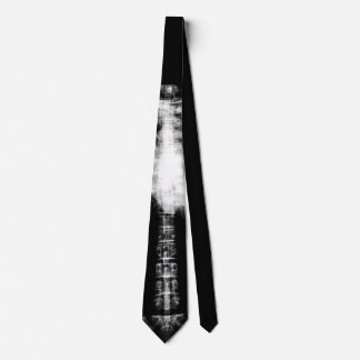 Röntgenfoto van skeletribben en wervelkolom stropdas