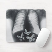 Röntgenfoto van vlinders in de maag muismat (Met muis)