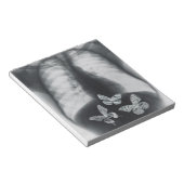 Röntgenfoto van vlinders in de maag notitieblok (Schuin)