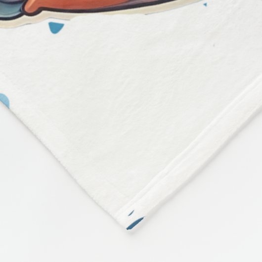 Röntgenfoto Vis onder het Zee Print Fleece Deken (Hoek)