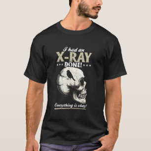 Röntgenfoto zwart Humor en macabere stijl T-shirt