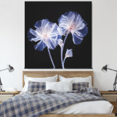 Röntgenfotografie Etherische bloemen Canvas Afdruk (Insitu (Slaapkamer))