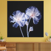 Röntgenfotografie Etherische bloemen Canvas Afdruk (Insitu (Woonkamer))