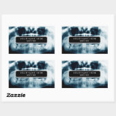 röntgenfoto's rechthoekige sticker (Vel)