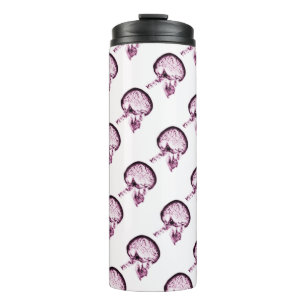 Röntgenfoto's Vision Skull Brain Matter - Roze Thermosbeker