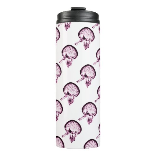 Röntgenfoto's Vision Skull Brain Matter - Roze Thermosbeker (Voorkant)
