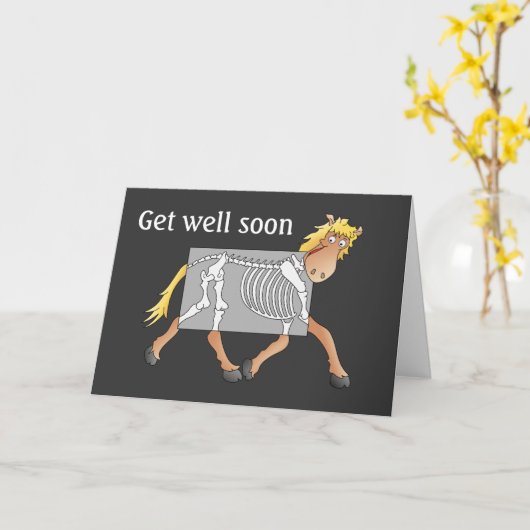 Röntgenkaart voor paarden, kom snel. kaart (Gele Bloem)