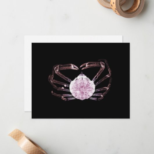 Röntgenkrab Notitiekaartje (Voorkant / Achterkant in situ)