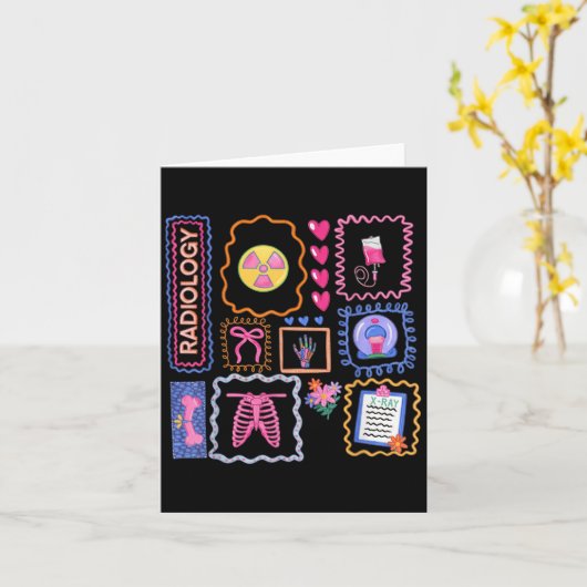 Röntgenlaborant Röntgen Tech Radiologisch Technolo Kaart (Gele Bloem)