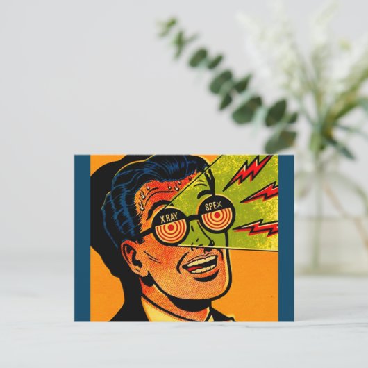 röntgenluidspreker briefkaart (Staand voorkant)