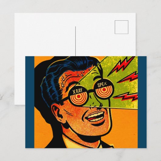 röntgenluidspreker briefkaart (Voorkant / Achterkant)