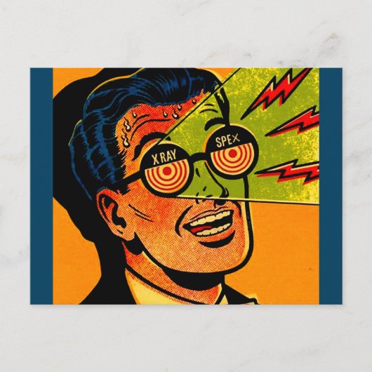 röntgenluidspreker briefkaart (Voorkant)