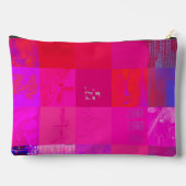 Röntgenmeisjes Glitch Art Raster Hot Pink Etui (Achterkant)