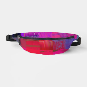 Röntgenmeisjes Glitch Art Raster Hot Pink Heuptasje