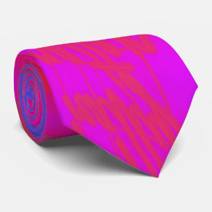 Röntgenmeisjes Glitch Art Raster Hot Pink Stropdas