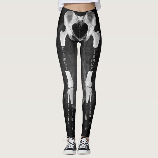 Röntgenradiologie medische anatomie skeleton leggi leggings (Voorkant)