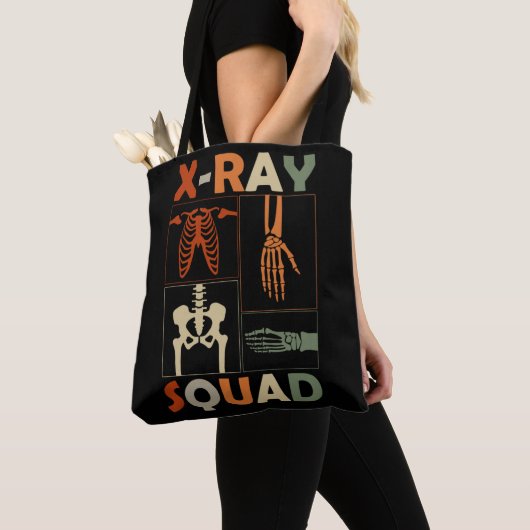 Röntgenskeleton Botten Radioloog Funny Radiology Tote Bag (Dichtbij)