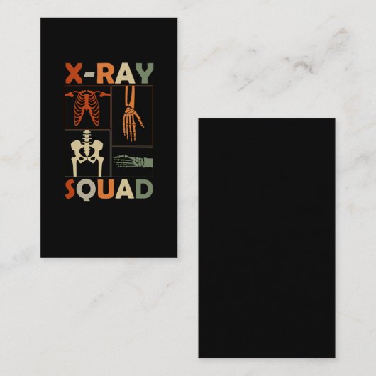 Röntgenskeleton Botten Radioloog Funny Radiology Visitekaartje (Voorkant / Achterkant)