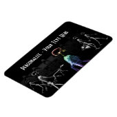 Röntgenskeletten, middernachtrol - B&W & Regenboog Magneet (Linkerzijde)