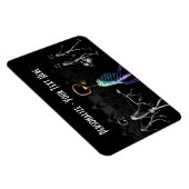 Röntgenskeletten, middernachtrol - B&W & Regenboog Magneet (Rechterzijde)