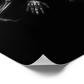 Röntgenskeletten, middernachtrol - B&W & Regenboog Poster (Hoek)