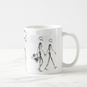 Röntgenskeletten vanmiddag Stroll Neg BW Koffiemok