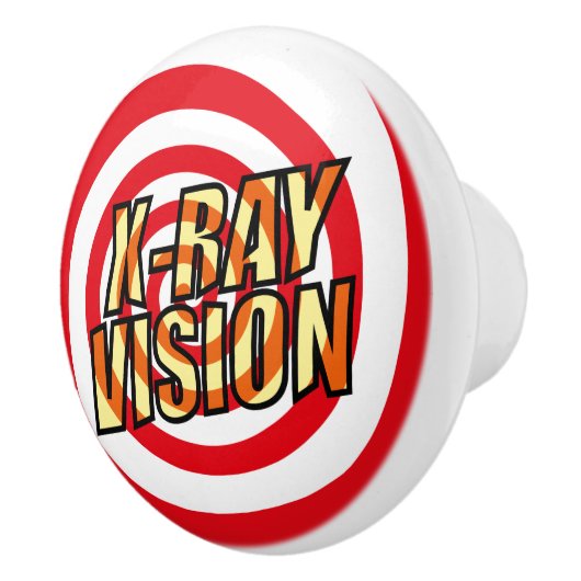 Röntgenstraal VISIE Leuke Retro Comic Book Pop Kun Keramische Knop (Rechts)