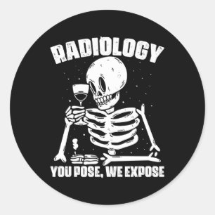 Röntgenstraling Rad Tech Geneeskunde Radiologie Te Ronde Sticker