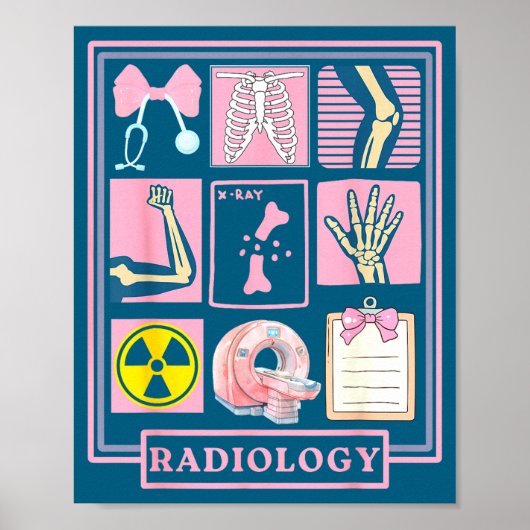Röntgenstralings rad technicus radiologie gezondhe poster (Voorkant)