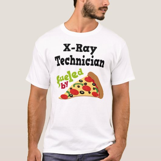 Röntgentechnicus (Funny) Pizza T-Shirt (Voorkant)