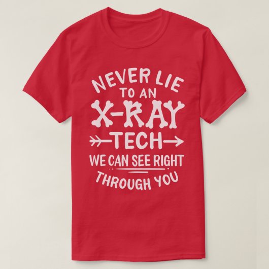 Röntgentechnicus radiograaf t-shirt (Design voorkant)