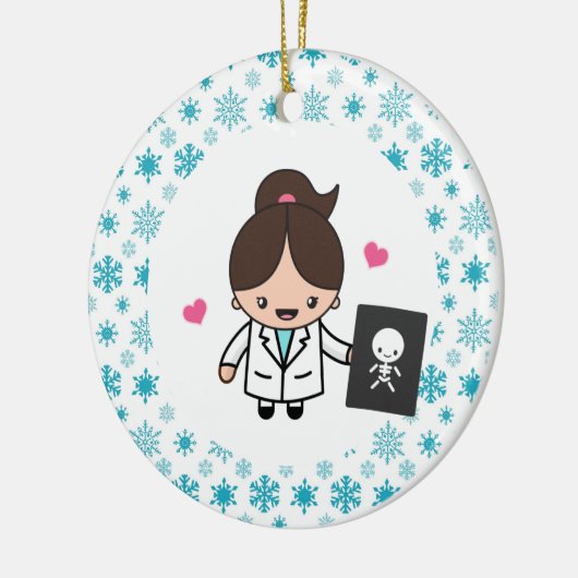 röntgentechnicus röntgenradioloog keramisch ornament (Links)