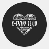 Röntgentechnologie, röntgentechnoloog ronde sticker (Voorkant)