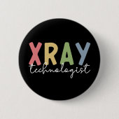 Röntgentechnologische radioloog Tech Radiology Gif Ronde Button 5,7 Cm (Voorkant)