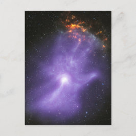 Röntgentelescopen spookachtige kosmische hand briefkaart