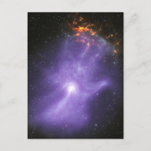 Röntgentelescopen spookachtige kosmische hand briefkaart