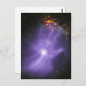 Röntgentelescopen spookachtige kosmische hand briefkaart (Voorkant / Achterkant)
